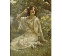 PMEFGJDPE De Célèbres Tableaux Mural sur Toile Posters Décoration Écho de Robert Payton Reid Portrait Tableaux Pour la Décoration de la Chambre à Coucher 60x90cm