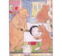 PMEFGJDPE De Célèbres Tableaux Mural sur Toile Posters Décoration Elle a versé le porridge dans un bol par Leonard Leslie Brooke Portrait Tableaux Pour la Décoration de la Chambre à Coucher 60x90cm