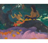 PMEFGJDPE De Célèbres Tableaux Mural sur Toile Posters Décoration Fatata Te Miti de Paul Gauguin Portrait Tableaux Pour la Décoration de la Chambre à Coucher 60x90cm