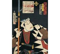 PMEFGJDPE De Célèbres Tableaux Mural sur Toile Posters Décoration Gros plan d'un acteur de Kabuki fumant une pipe par Utagawa Kunisada Pour la Décoration de la Chambre à Coucher 60x90cm