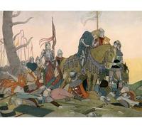PMEFGJDPE De Célèbres Tableaux Mural sur Toile Posters Décoration Jeanne d'Arc enquête sur les pertes françaises par Louis Maurice Boutet De Monvel Pour la Décoration de la Chambre à Coucher 60x90cm