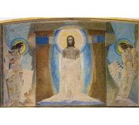 PMEFGJDPE De Célèbres Tableaux Mural sur Toile Posters Décoration la Résurrection de Mikhaïl Aleksandrovitch Vroubel Portrait Tableaux Pour la Décoration de la Chambre à Coucher 60x90cm