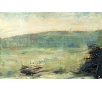 PMEFGJDPE De Célèbres Tableaux Mural sur Toile Posters Décoration Landscape At Saint-ouen by Georges Seurat Portrait Tableaux Pour la Décoration de la Chambre à Coucher 60x90cm