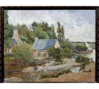 PMEFGJDPE De Célèbres Tableaux Mural sur Toile Posters Décoration Lavandières à Pont Aven Peinture de Paul Gauguin Portrait Tableaux Pour la Décoration de la Chambre à Coucher 60x90cm