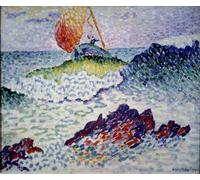 PMEFGJDPE De Célèbres Tableaux Mural sur Toile Posters Décoration le naufrage d'Henri Edmond Cross Portrait Tableaux Pour la Décoration de la Chambre à Coucher 60x90cm