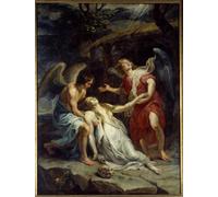 PMEFGJDPE De Célèbres Tableaux Mural sur Toile Posters Décoration l'Extase de Sainte Marie Madeleine Peinture de Peter Paul Rubens Portrait Tableaux Pour la Décoration de la Chambre à Coucher 60x90cm