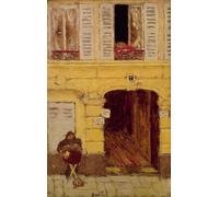 PMEFGJDPE De Célèbres Tableaux Mural sur Toile Posters Décoration l'orgue de Barbarie de Pierre Bonnard Portrait Tableaux Pour la Décoration de la Chambre à Coucher 60x90cm