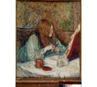 PMEFGJDPE De Célèbres Tableaux Mural sur Toile Posters Décoration Madame Poupoule à sa toilette par Henri De Toulouse Lautrec Portrait Tableaux Pour la Décoration de la Chambre à Coucher 60x90cm