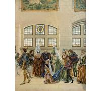 PMEFGJDPE De Célèbres Tableaux Mural sur Toile Posters Décoration Marguerite Archiduchesse d'Autriche Fille de Maximilien de Habsbourg Pour la Décoration de la Chambre à Coucher 60x90cm