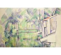 PMEFGJDPE De Célèbres Tableaux Mural sur Toile Posters Décoration Moulin sur la rivière de Paul Cézanne Portrait Tableaux Pour la Décoration de la Chambre à Coucher 60x90cm