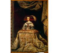 PMEFGJDPE De Célèbres Tableaux Mural sur Toile Posters Décoration Portrait de Marianne d'Autriche en prière par Diego Rodriguez De Y Velazquez Pour la Décoration de la Chambre à Coucher 60x90cm