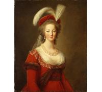 PMEFGJDPE De Célèbres Tableaux Mural sur Toile Posters Décoration Portrait de Marie Antoinette Reine de France par Elisabeth Louise Vigee Lebrun Pour la Décoration de la Chambre à Coucher 60x90cm