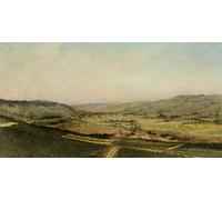 PMEFGJDPE De Célèbres Tableaux Mural sur Toile Posters Décoration Vallée En Normandie de Théodore Rousseau Portrait Tableaux Pour la Décoration de la Chambre à Coucher 60x90cm