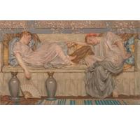 PMEFGJDPE De Célèbres Tableaux Tableaux Posters Impression Toile Artiste célèbre par Albert Moore Art Mural Cassique Pour les Décorations pour la Maison 60x90cm