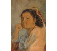 PMEFGJDPE De Célèbres Tableaux Tableaux Posters Impression Toile Femme espagnole par Anders Leonard Zorn Art Mural Cassique Pour les Décorations pour la Maison 60x90cm