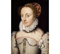 PMEFGJDPE De Célèbres Tableaux Tableaux Posters Impression Toile Jeanne Albret Reine de Navarre par François Clouet Art Mural Cassique Pour les Décorations pour la Maison 60x90cm
