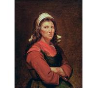 PMEFGJDPE De Célèbres Tableaux Tableaux Posters Impression Toile la femme du peuple de Jacques Louis David Art Mural Cassique Pour les Décorations pour la Maison 60x90cm