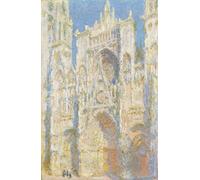 PMEFGJDPE De Célèbres Tableaux Tableaux Posters Impression Toile La lumière du soleil de la façade ouest de la cathédrale de Rouen par Claude Monet Pour les Décorations pour la Maison 60x90cm