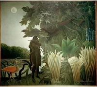 PMEFGJDPE De Célèbres Tableaux Tableaux Posters Impression Toile le Charmeur de serpents d'Henri Rousseau Art Mural Cassique Pour les Décorations pour la Maison 60x90cm