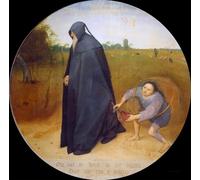 PMEFGJDPE De Célèbres Tableaux Tableaux Posters Impression Toile le Misanthrope de Bruegel Art Mural Cassique Pour les Décorations pour la Maison 60x90cm