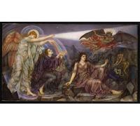 PMEFGJDPE De Célèbres Tableaux Tableaux Posters Impression Toile le projecteur par Evelyn De mrgans Art Mural Cassique Pour les Décorations pour la Maison 60x90cm