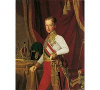 PMEFGJDPE De Célèbres Tableaux Tableaux Posters Impression Toile L'empereur Ferdinand Ier d'Autriche par Ferdinand Georg Waldmuller Art Mural Cassique Pour les Décorations pour la Maison 60x90cm