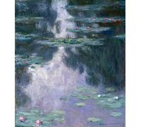 PMEFGJDPE De Célèbres Tableaux Tableaux Posters Impression Toile Les Nymphéas de Claude Monet Art Mural Cassique Pour les Décorations pour la Maison 60x90cm