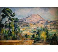 PMEFGJDPE De Célèbres Tableaux Tableaux Posters Impression Toile Montagne Sainte-victoire de Paul Cézanne Art Mural Cassique Pour les Décorations pour la Maison 60x90cm