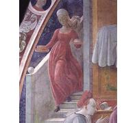 PMEFGJDPE De Célèbres Tableaux Tableaux Posters Impression Toile Naissance de la Vierge de la chapelle de l'Assomption de Paolo Uccello Art Mural Cassique Pour les Décorations pour la Maison 60x90cm