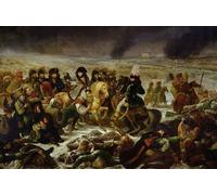 PMEFGJDPE De Célèbres Tableaux Tableaux Posters Impression Toile Napoléon sur le champ de bataille d'Eylau Je février par Antoine Jean Gros Pour les Décorations pour la Maison 60x90cm