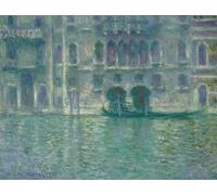 PMEFGJDPE De Célèbres Tableaux Tableaux Posters Impression Toile Palais Da Mula Venise par Claude Monet Art Mural Cassique Pour les Décorations pour la Maison 60x90cm