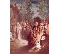 PMEFGJDPE De Célèbres Tableaux Tableaux Posters Impression Toile Peter se repent alors que Jésus se tourne et le regarde par William Brassey Hole Pour les Décorations pour la Maison 60x90cm