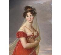 PMEFGJDPE De Célèbres Tableaux Tableaux Posters Impression Toile Portrait d'Aglae Angelique Gabrielle De Gramont épouse par Elisabeth Louise Vigee Lebrun Pour les Décorations pour la Maison 60x90cm