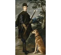 PMEFGJDPE De Célèbres Tableaux Tableaux Posters Impression Toile Portrait de l'enfant cardinal par Diego Velazquez Art Mural Cassique Pour les Décorations pour la Maison 60x90cm