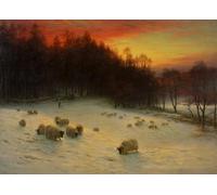 PMEFGJDPE De Célèbres Tableaux Tableaux Posters Impression Toile Quand l'Ouest brille le soir par Farquharson Art Mural Cassique Pour les Décorations pour la Maison 60x90cm
