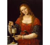 PMEFGJDPE De Célèbres Tableaux Tableaux Posters Impression Toile Sainte Marie-Madeleine de Bernardino Luini Art Mural Cassique Pour les Décorations pour la Maison 60x90cm