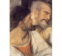 PMEFGJDPE De Célèbres Tableaux Tableaux Posters Impression Toile Têtes de Judas et Pierre de Léonard de Vinci Art Mural Cassique Pour les Décorations pour la Maison 60x90cm