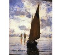 PMEFGJDPE De Célèbres Tableaux Tableaux Posters Impression Toile Venise de Rodefer De Camp Art Mural Cassique Pour les Décorations pour la Maison 60x90cm