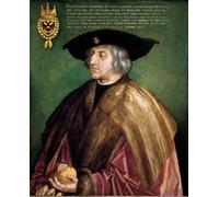 PMEFGJDPE Tableaux Posters Impression Toile Portrait de l'empereur Maximilien Ier de Habsbourg Empereur romain allemand par Albrecht Dürer ou Duerer Pour les Décorations pour la Maison 60x90cm