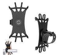 PMELCXD 2 pièces Support Téléphone Vélo Amovible, Universel Support Vélo du Guidon, 360° Rotation, 4,5-7,0 Pouces, Support de téléphone Portable pour