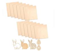 PMELCXD Contreplaqué, 12pcs 200 * 200 * 1.5mm, DIY Fait Main, Pyrogravure, Planche de Bois Modèle Avion, Plaque Bois