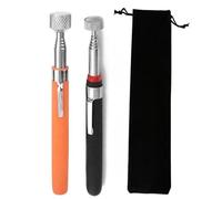 PMELCXD Lot de 2 tiges télescopiques magnétiques, Outil de ramassage, Tige magnétique, Aimant télescopique, collecteur magnétique télescopique Durable avec Clip de Poche
