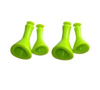 PMELCXD Lot de 4 breloques décoratives pour sabots, chaussures pour sabots, cadeaux de fête (vert)