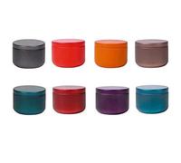 PMELCXD Lot de 8 boîtes à Bougies en Vrac 8 Couleurs avec Couvercle - pour débutants - dans Une boîte en, adaptées aux réservoirs de Stockage de thé Sec à Usage Domestique, Bonbons, épices, Cadeaux