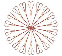 PMENOOR Lot de 100 Brochettes à Cocktail en Bambou, 3x12cm Brochettes en Bambou avec Nœud Idéal pour Apéritifs, Cocktails, Fruits et Barbecues - Bâtonnets en Bambou Naturel et Écologique
