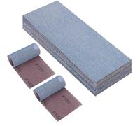PMIQSA 25 pièces Bande abrasive en filet 115x230mm Céramique autoagrippant, Grain 120 pour poncer sans poussière le bois le mastic, peinture plastique