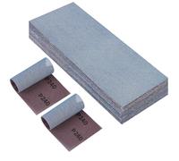 PMIQSA 25 pièces Bande abrasive en filet 115x230mm Céramique autoagrippant, Grain 240 pour poncer sans poussière le bois le mastic, peinture plastique