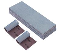 PMIQSA 25 pièces Bande abrasive en filet 80x230mm Céramique autoagrippant, Grain 240 pour poncer sans poussière le bois le mastic, peinture plastique