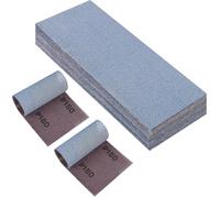 PMIQSA 25 Pièces Filet Bande Abrasive 115x230mm Grain 180 Autoagrippant | pour Poncer Sans Poussière le Bois le Mastic Peinture Plastique Ponceuse Orbitale Et Bloc De Ponçage Manuel