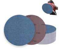 PMIQSA 30 Pièces Disque Abrasif Maille 150mm Grain 60 | Céramique Disque Poncage Ponceuse Excentriques Bois Métaux Polissage Dérouillage